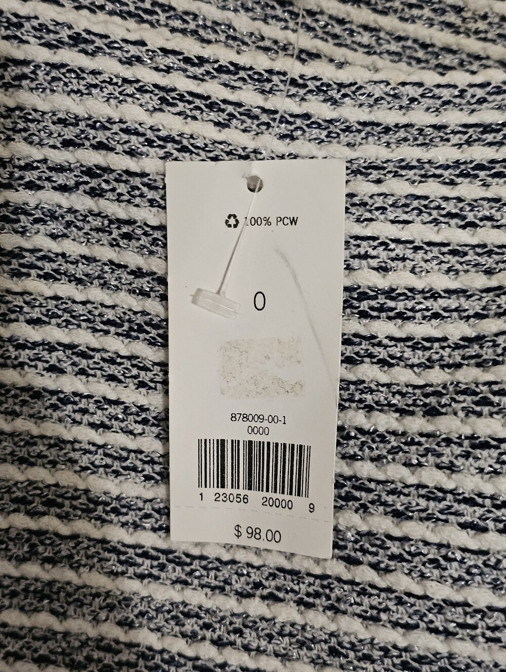 Banana Republic Cotton Tweed Stripe Jacket 0 NWT - Picture 8 of 9